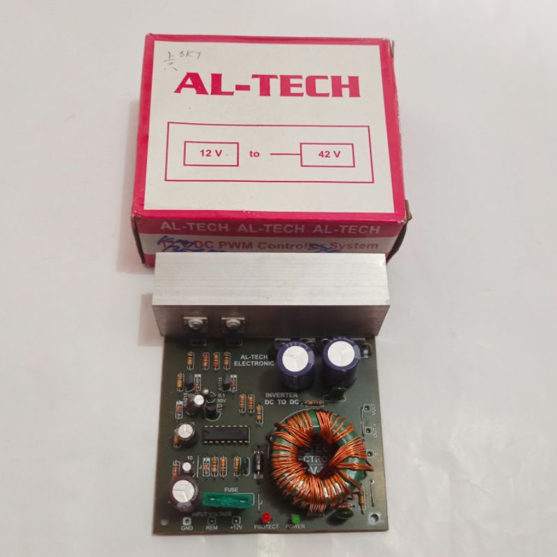 Inverter 12V DC To 42V 7A Simetris DC PWM Controller System Inverter DC To DC For OCL Circuit