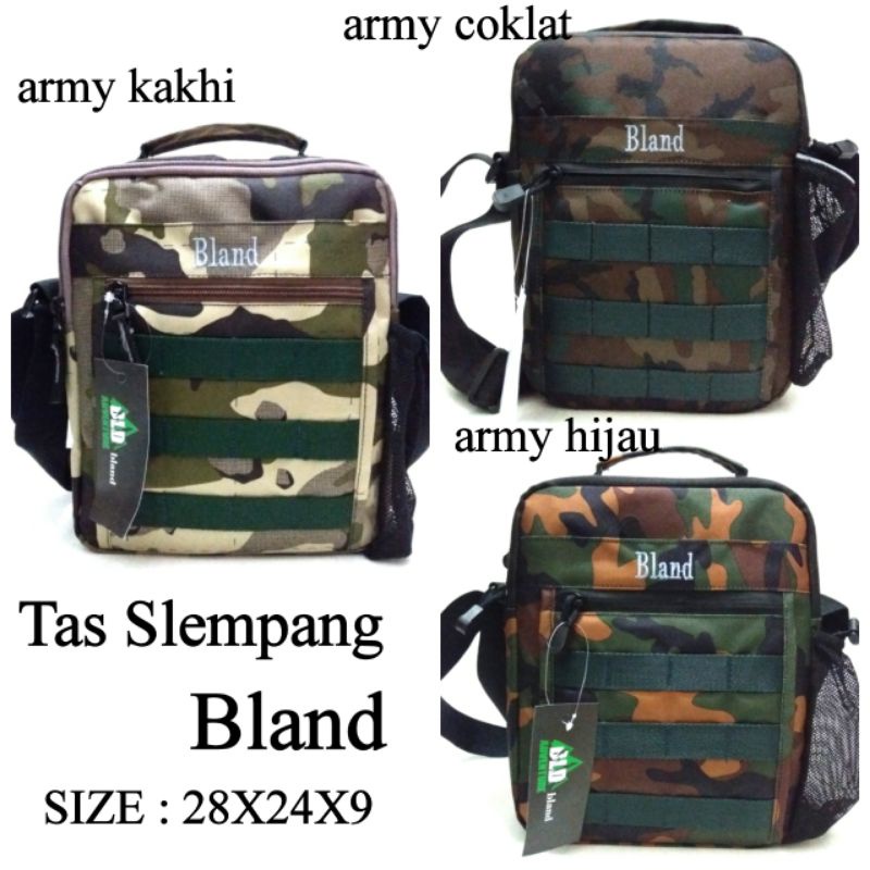 TERBARU TAS SELEMPANG COWOK WARNA ARMY KAKHI,ARMY COKLAT  DAN ARMY HIJAU TERMURAH