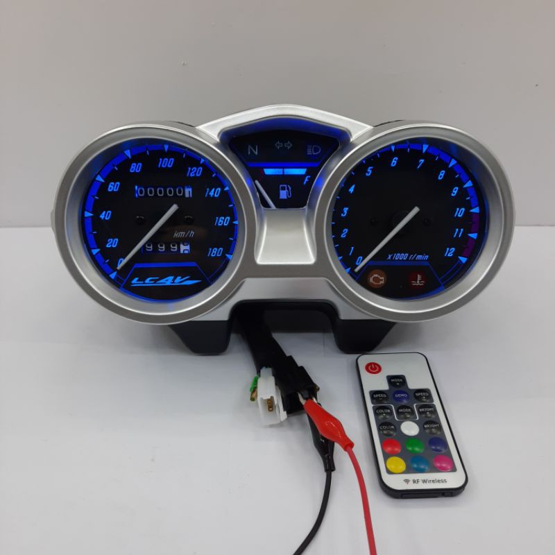 Spidometer Vixion Old  Warna Warni Lampu Latar RGB Remote Wireles