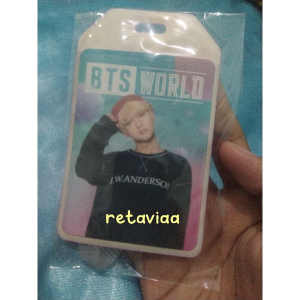 Luggage tag yoongi btsw bts world suga