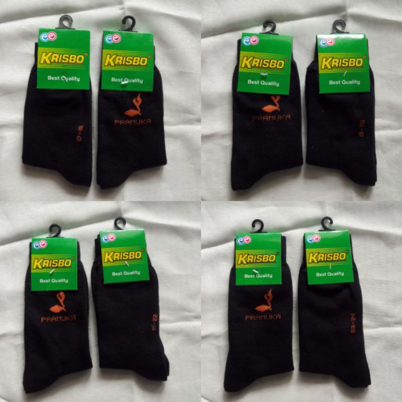 (min 6 pcs @7000) Kaos kaki pramuka merk krisbo sebetis