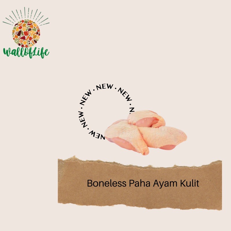 

Boneless Paha Ayam Kulit 1kg Fillet Paha Kulit