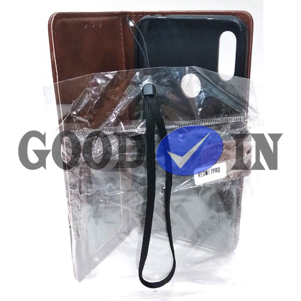 Flip Case - Flip Polos - Case Dompet Kulit Polos - Case REDMI 7 PRO