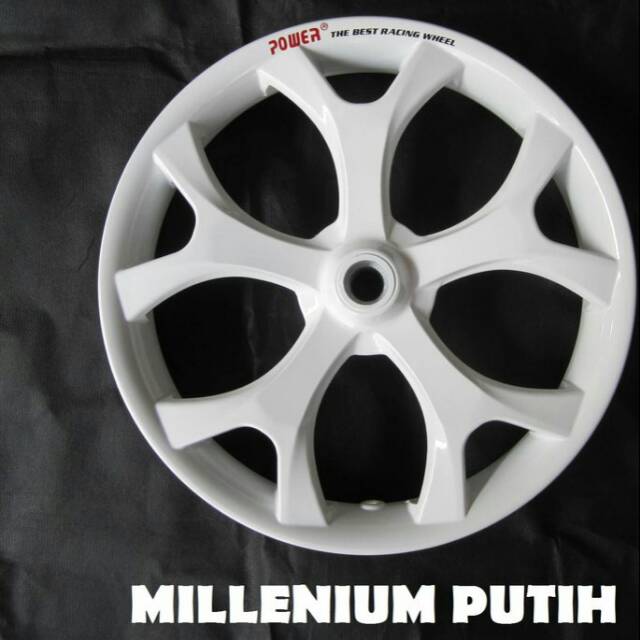 Velg Racing Power Millenium Putih Mio, Mio J, Mio JT, X-Ride, Soul GT Lama (lobang 4)