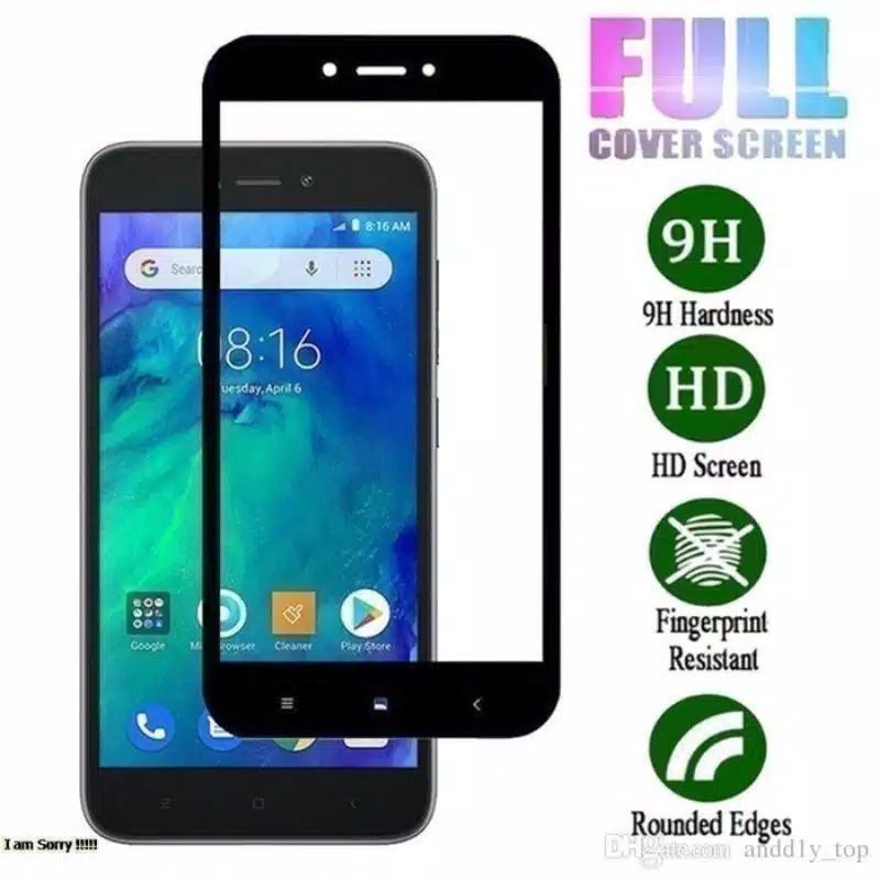 Tempered Glass Xiaomi Redmi Go Full Cover Premium Glass Anti Gores/Temper Glass/Tg