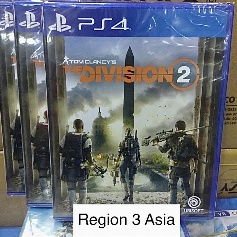 Tom Clancy's The Division 2 Ps4 Region 3 Asia Ps5 game Playstation 4 5 Games original sony reg 3 asi