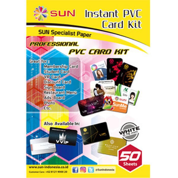 

Jual SUN Kertas PVC ID Card 0.76 White Asli