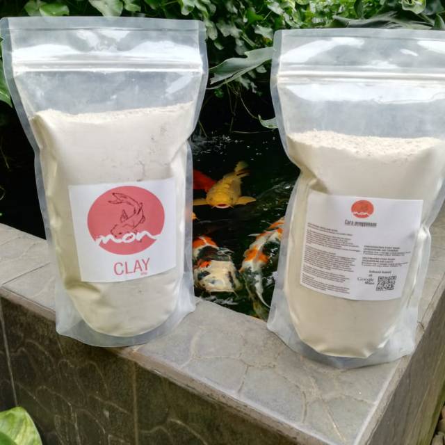 CLAY penjernih kolam ikan &amp; mineral kolam koi &amp; clay koi &amp; clay bentonit