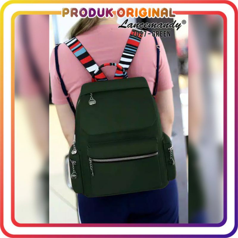 COD TAS RANSEL ORIGINAL LANCEMANDY 7027 IMPORT TAS WANITA TAS BRANDED