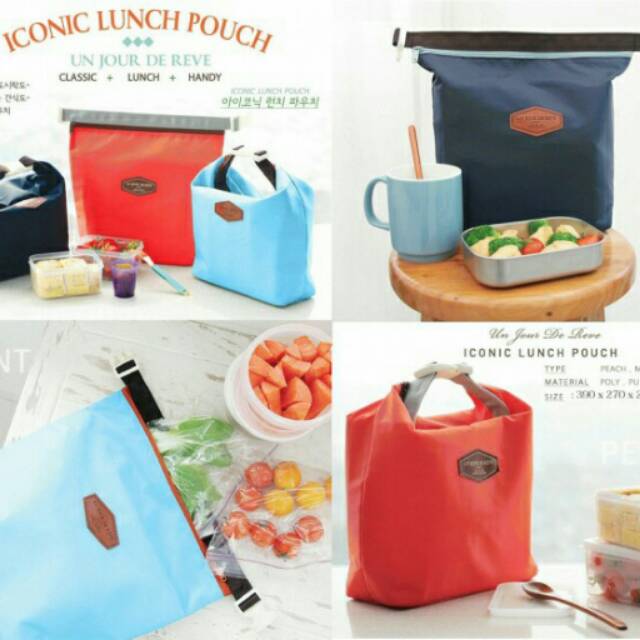 ICONIC Pouch Lunch hot n cold / Tas Bekal tahan panas dan dingin / bento