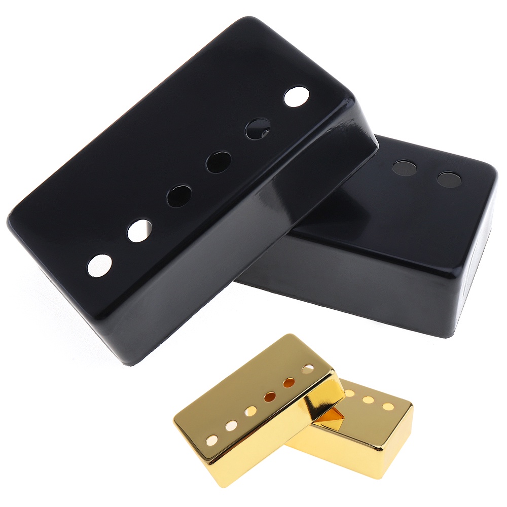 2pcs / set Humbucker Pickup Cover Bahan Metal 2 Warna Ukuran 50 / 52mm Untuk Gitar LP