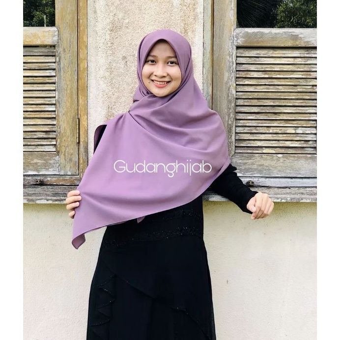 Jilbab Segi Empat Wollpeach Hijab Ukuran 115 X 115 Kerudung Bahan Wolfis