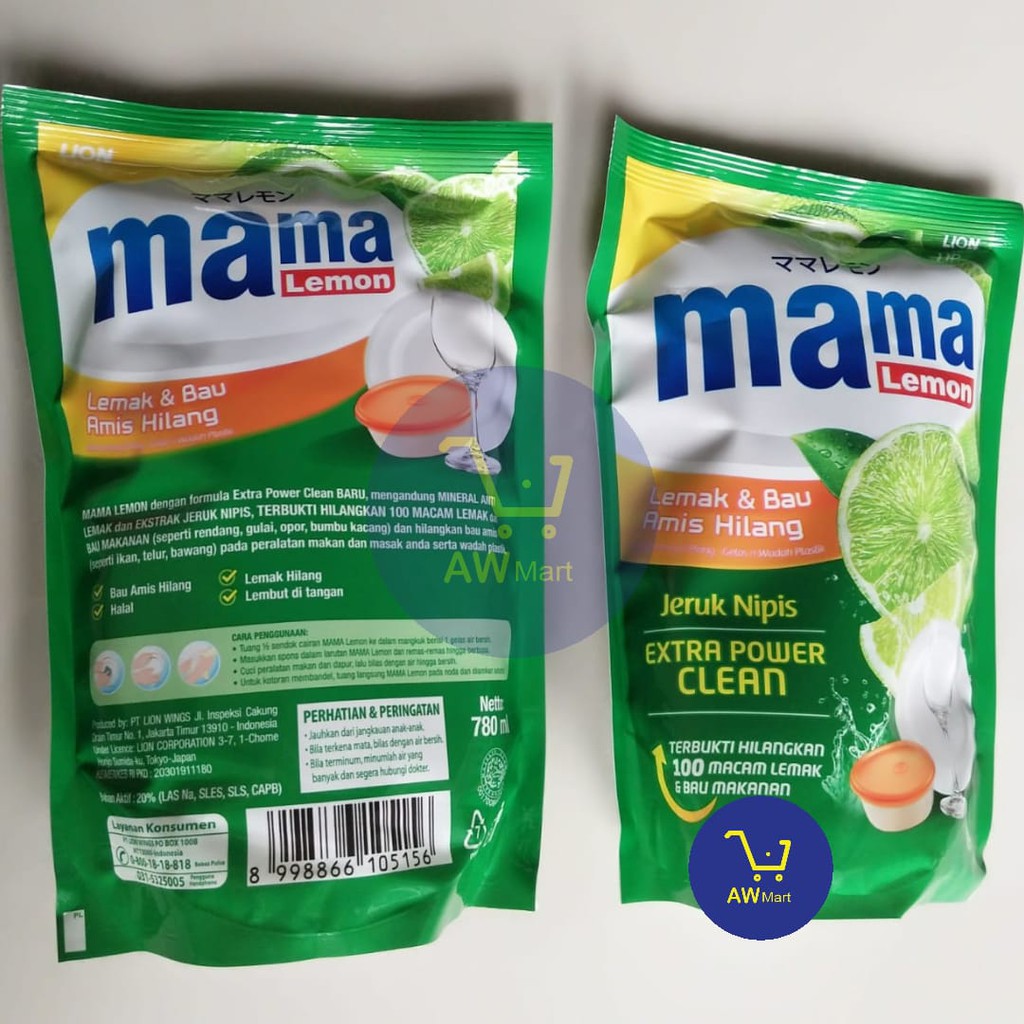 Mama Lemon &amp; Mama Lime 680ml Sabun Cuci Piring REFILL (DARI PABRIK LANGSUNG) ALL VARIAN