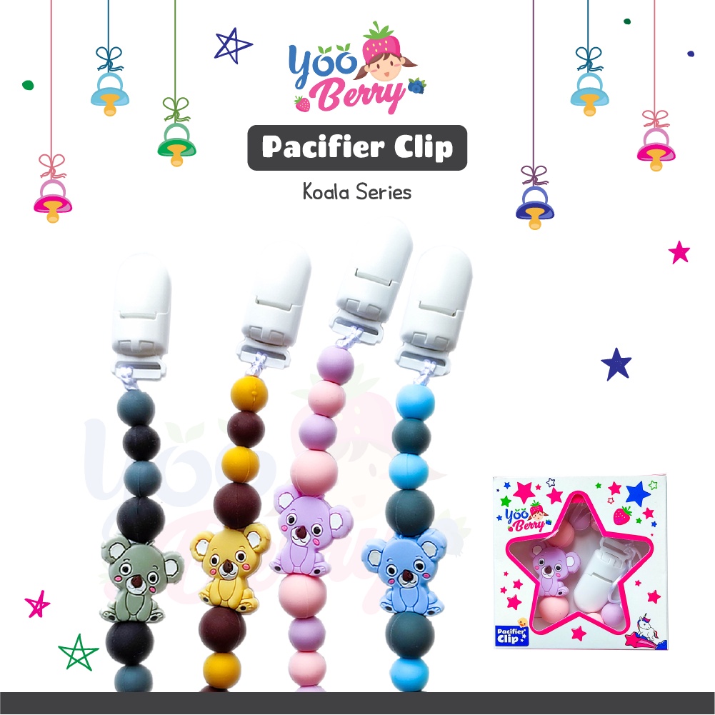 YooBerry Mart Pacifier Chain Tali Empeng Soother Bayi Koala Series Berry Mart