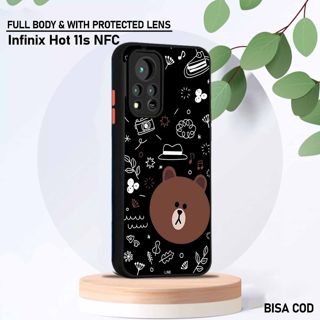 Softcase Dove Infinix Hot 11s Nfc - Motif [ Cartoons Boneka ] - Silikon Protec camera Infinix Hot 11