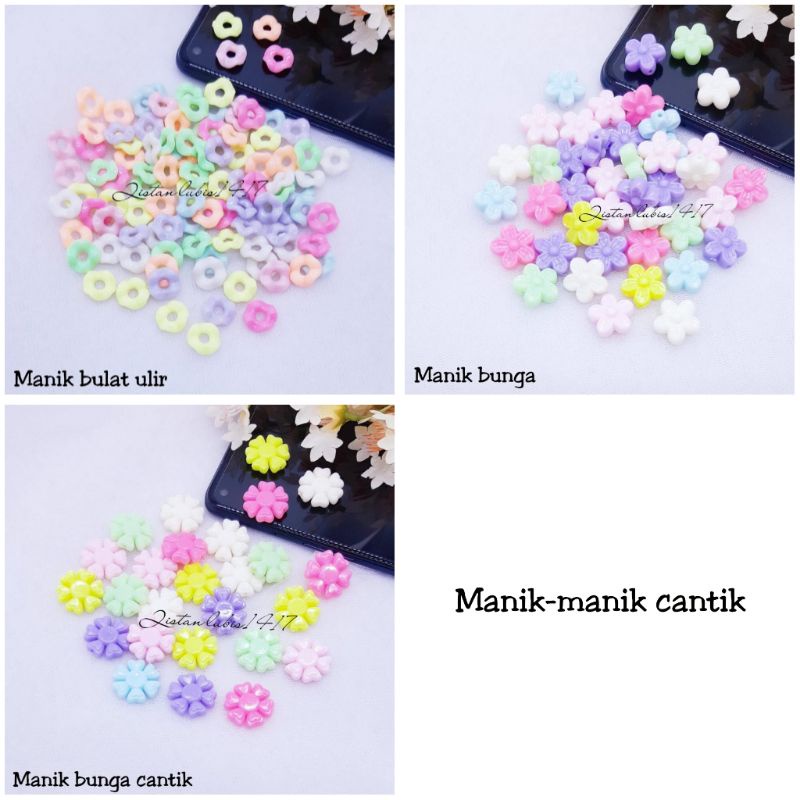 Manik-manik cantik ecer/ 20 gr