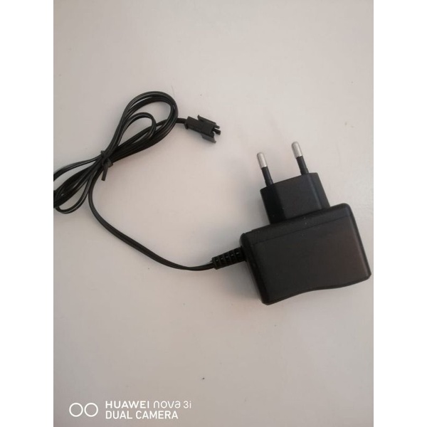 Adaptor Charger Rc Soket Hitam 2Pin 4.8v