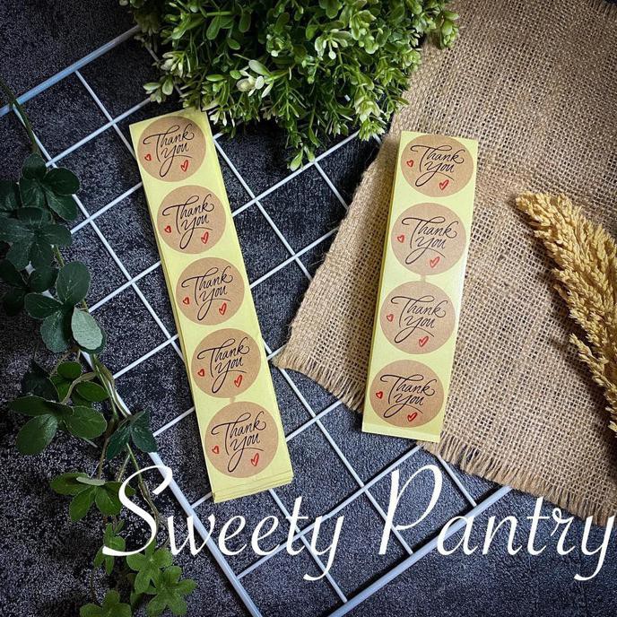 

Diskon stiker/sticker Kraft THANK YOU (STK-TK) - 50 pcs Promo Awal tahun