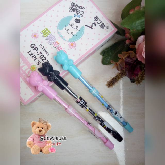 

Bolpoin Hello Kitty Pulpen Gel Bulpen Karakter Murah Bulpen Pena Alat Tulis Murah @devy.suss