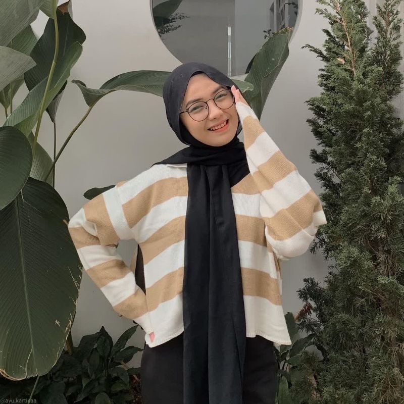 BEFAST - ZEC OOTD Wanita Sweater RINA / RJT Sydney Fuji Knit Sweater / Pakaian Sweater Rajut / Atasan Lengan Panjang / Sweater Kekinian Remaja Waita / Rajut Sweater Trendy /  Fashion Selebgram Terbaru 2022 / CROP TOP BLOUSE RAJUT PREMIUM BLASTER JUMBO