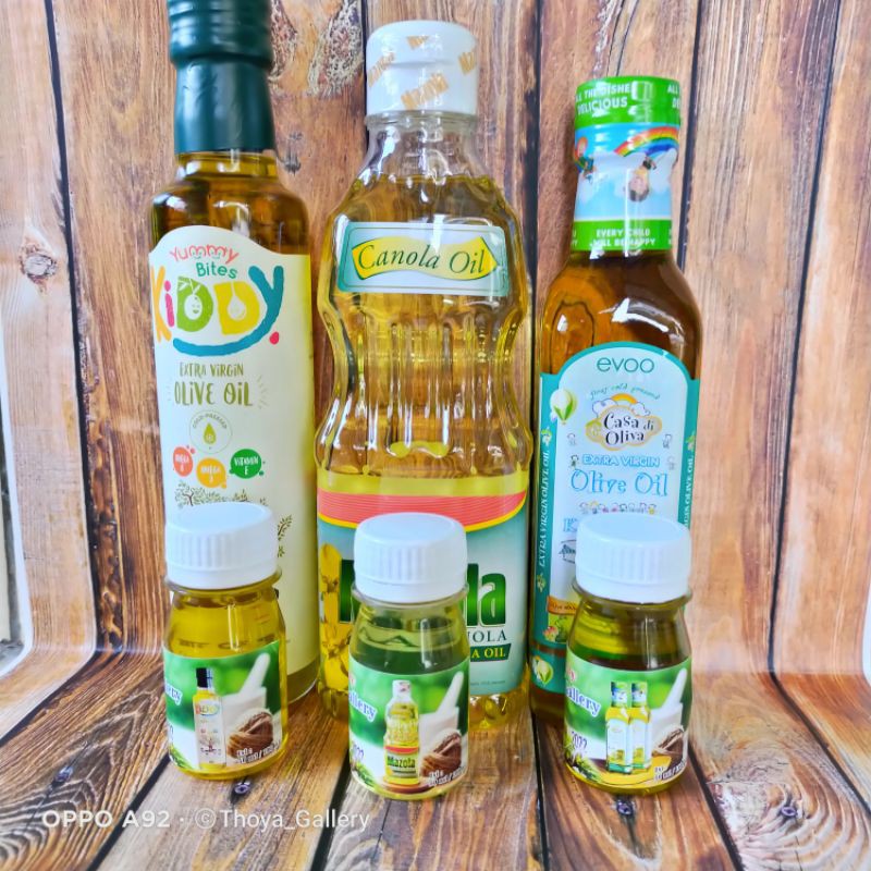 EVOO CASA DI OLIVA / EVOO YUMMY / CANOLA OIL MAZOLA (50 ml / mini)