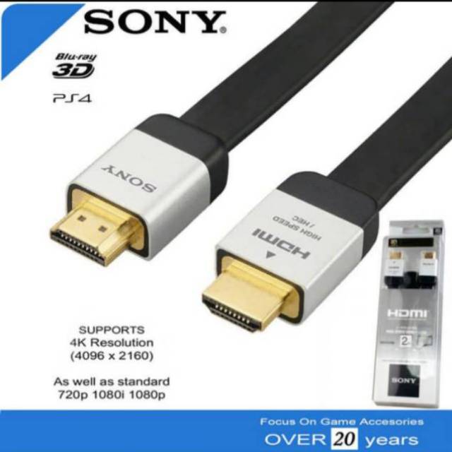 Kabel HDMI SONY High Speed Gold Plate 2 meter