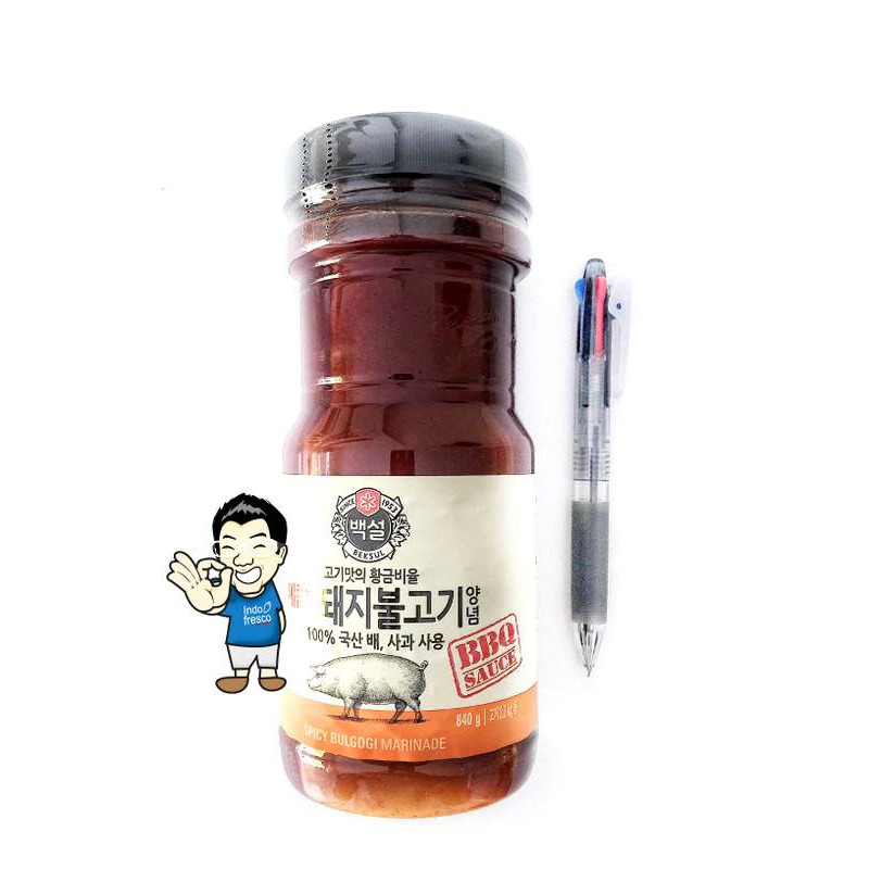 Beksul Korean BBQ Spicy Bulgogi Sauce Marinade For Pork- Saus bumbu BBQ 840gr