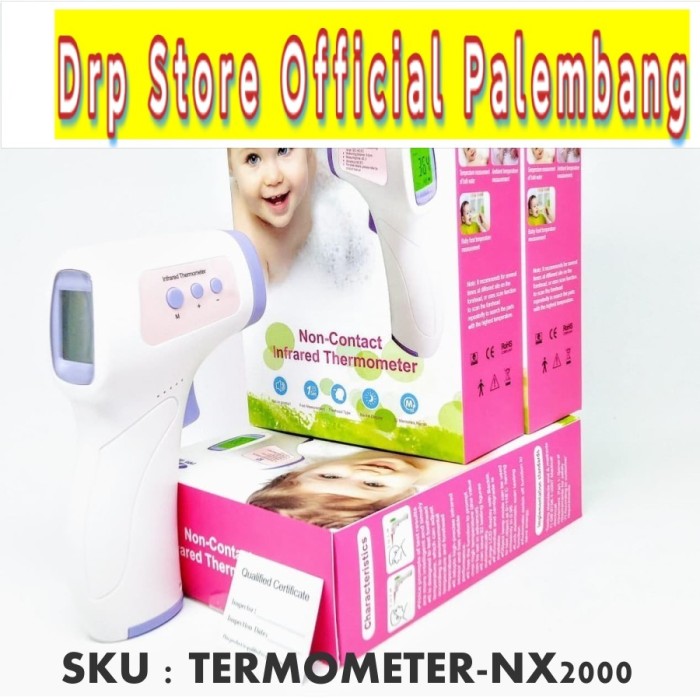 Termometer infrared digital Warna Thermometer No Non touch Suhu Badan