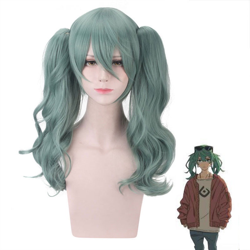 LOL-131 wig clip on  rambut palsu daily lolita cosplay hatsune miku vocaloid hijau