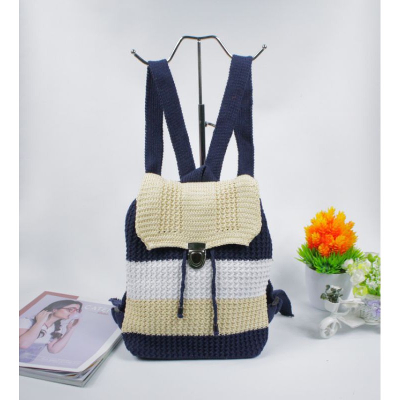 TAS RANSEL RAJUT MINI | Shopee Indonesia