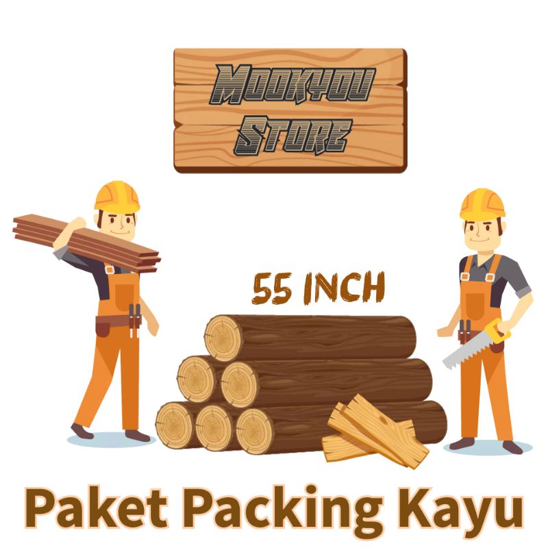 

Paket Packing Kayu size 50 inch | Pallet Bubble Wrap dsb komplit | 99,99% Aman