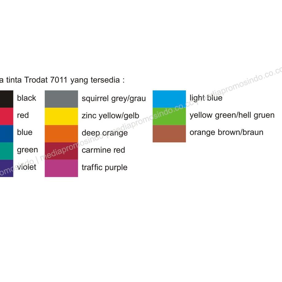 

Harga Bersahabat.. Tinta TRODAT 7011 WARNA STANDART