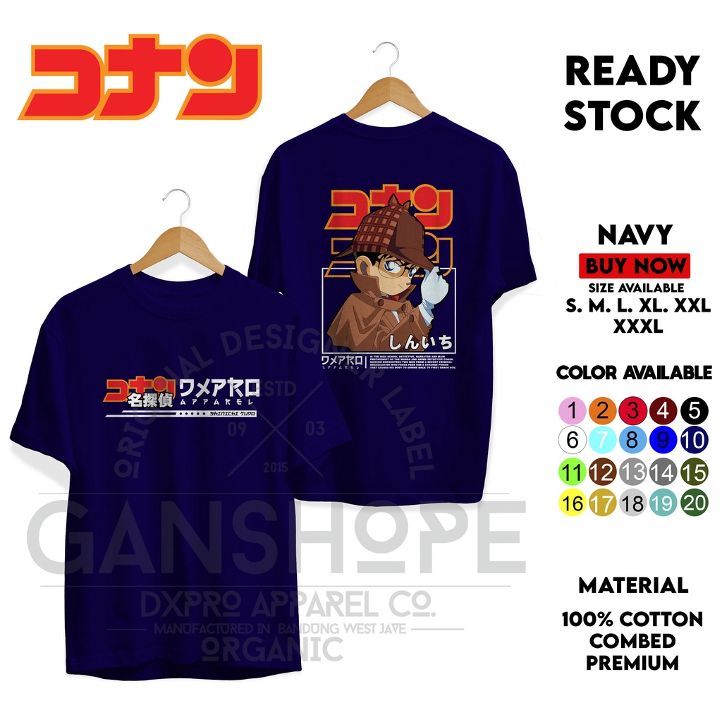 NEW T-SHIRT SERIES ANIME DETEKTIF CONAN SINICHI PREMIUM DXPRO