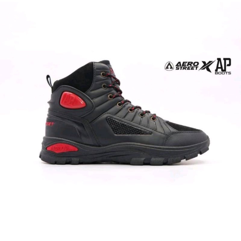 Sepatu Limited Edition Aerostreet x AP Boots Aero Moto 40 - Sepatu Hiking Riding Touring Pria Wanita
