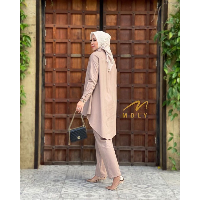 GAMIS  DRESS ATASAN WANITA TERBARU GYA SET PINK COLOR BY MDLY 3055