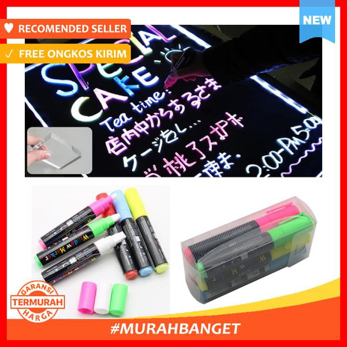

Papan Tulis & Tempel - Nagada Spidol Untuk Led Writing Board Satu Set 8Mm Dan 4Mm - Alat Tulis
