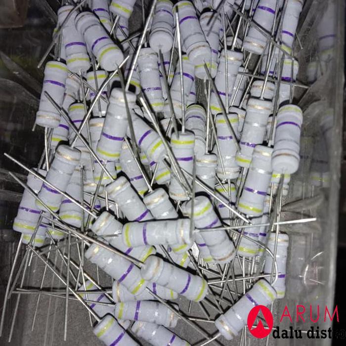 Resistor 0.47 Ohm 0R47 0.47Ohm 2Watt 2 Watt Toleransi 5% Pcmelebik54 Juara