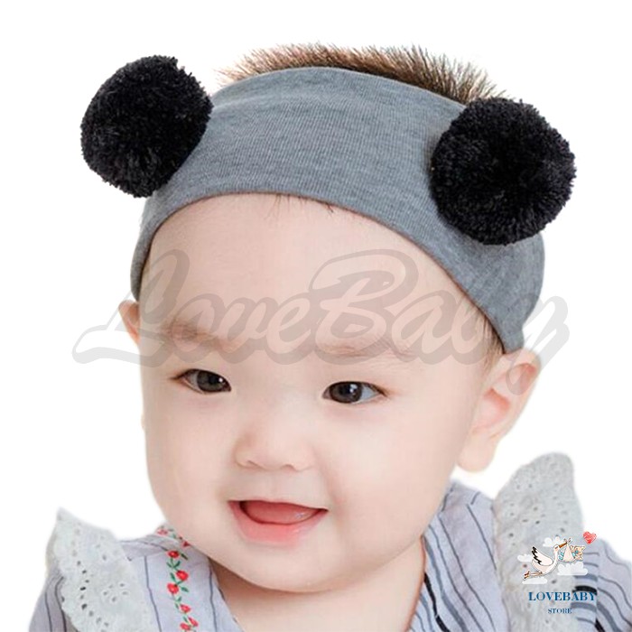 [1KG 40PCS] LBS Bandana Model Pom Pom/ Headband Pom Pom Untuk Anak Cowok ataupun Cewek (Unisex)