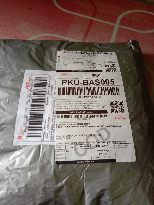 Atasan Batik Dolby Dolbi Dobby Doby Tenun Sutra Tulis Halus Katun Atbm Baron ,sarombit Atasan