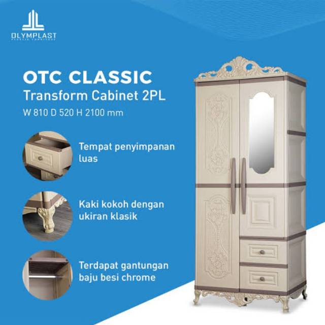 Lemari Pakaian Plastik Olymplast Otc 2Pl Classic St 2 Murah Promo