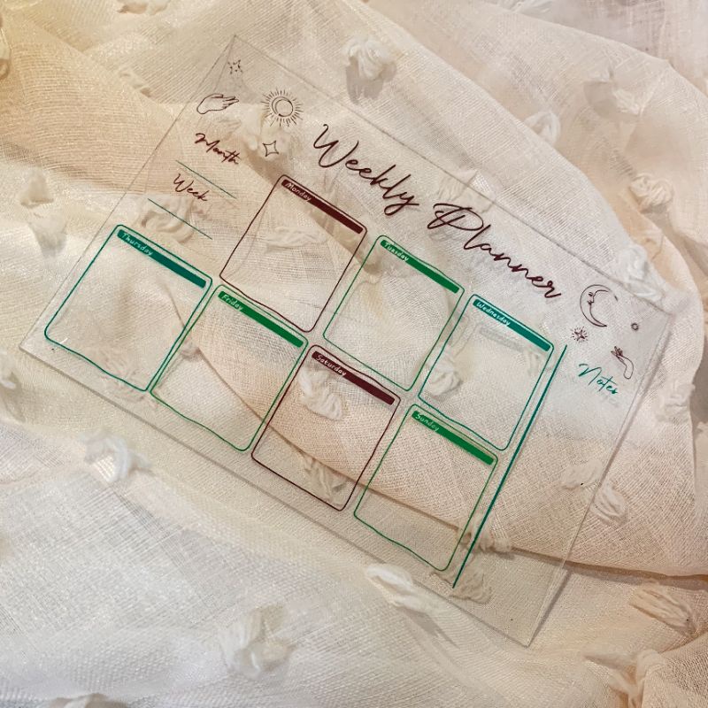 

Acrylic planner a5 / weekly planner / plan / daily planner / akrilik plan / to do list akrilik planner acrylic weekly monthly acrylic aesthetic akrilik desain akrilik estetik Acrylic Planner A3 A4 A5