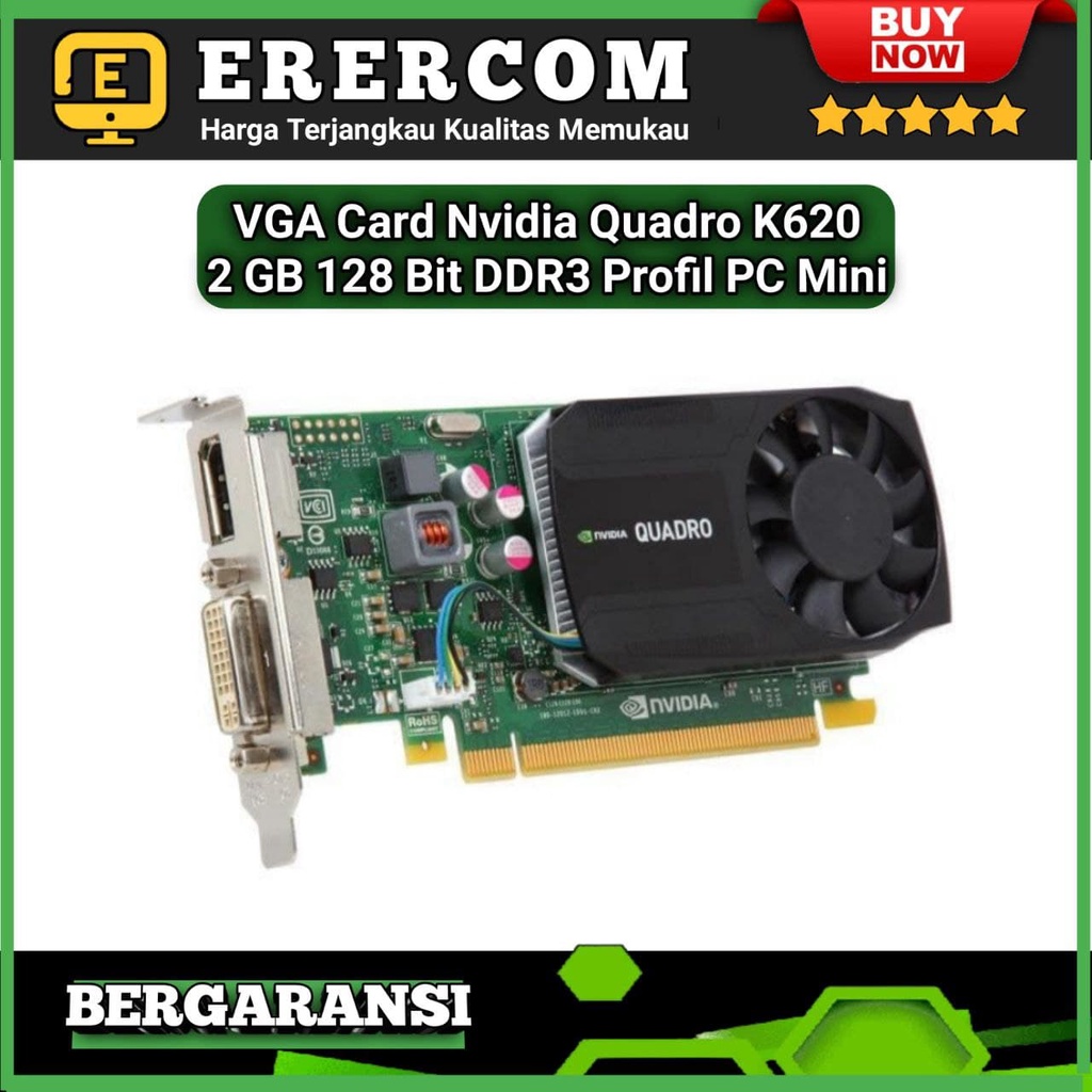 VGA Card PC Desain Nvidia Quadro K620 2 GB 128 Bit DDR3 Profil PC Mini