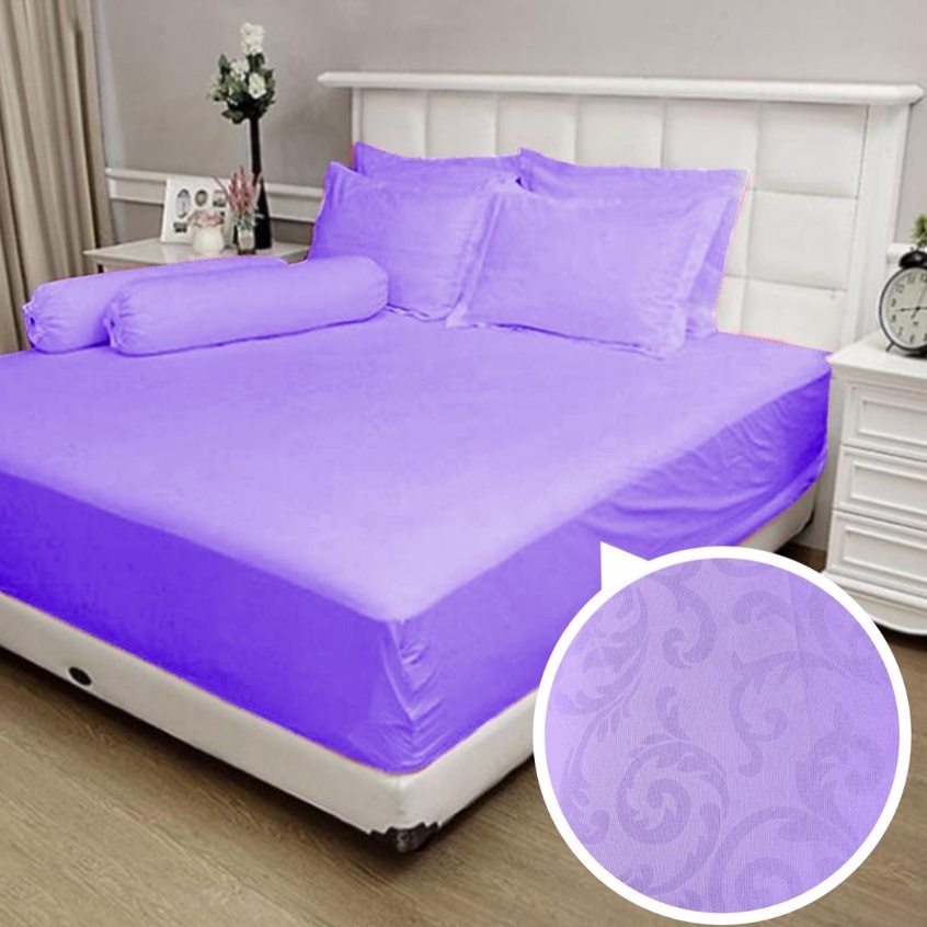 TERMURAH!!! Seprai King Polos Ukuran 200cm x 200cm Seprai Embos Polos Anti Luntur SPREI ORI WANNA