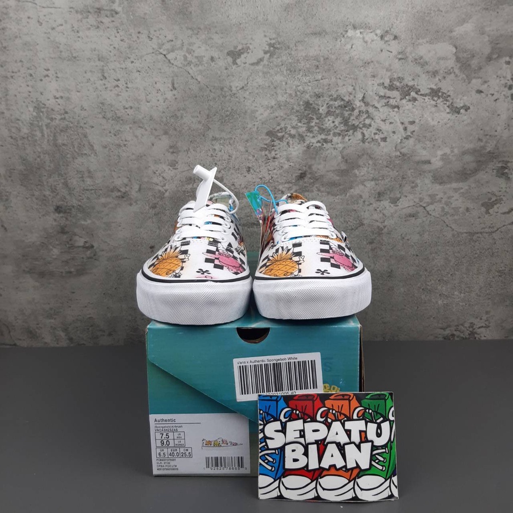 custom painted spongebob vans