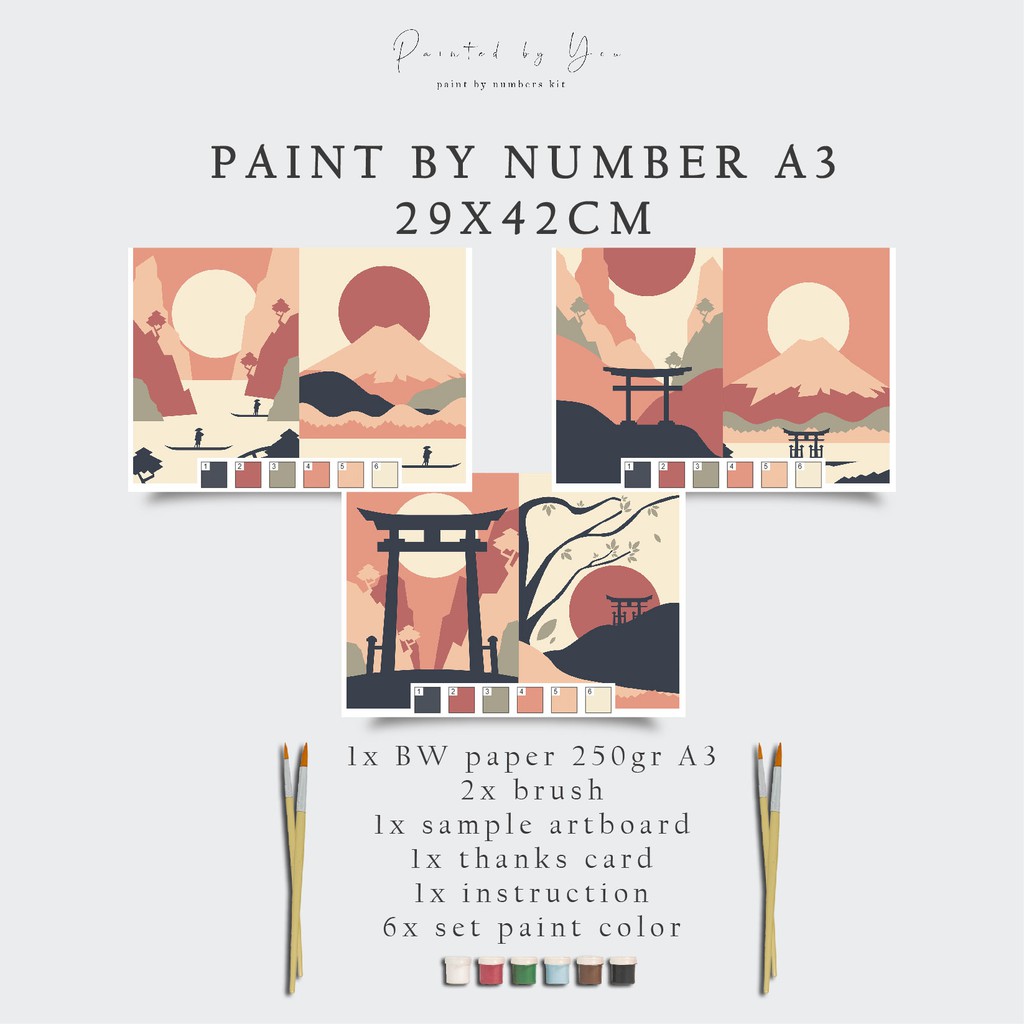 

Paint By Number Kit A3, JAPAN SERIES