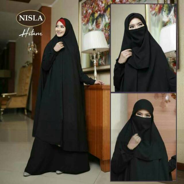 Nisla Syari Cadar Setelan Gamis Dress Busana Wanita 