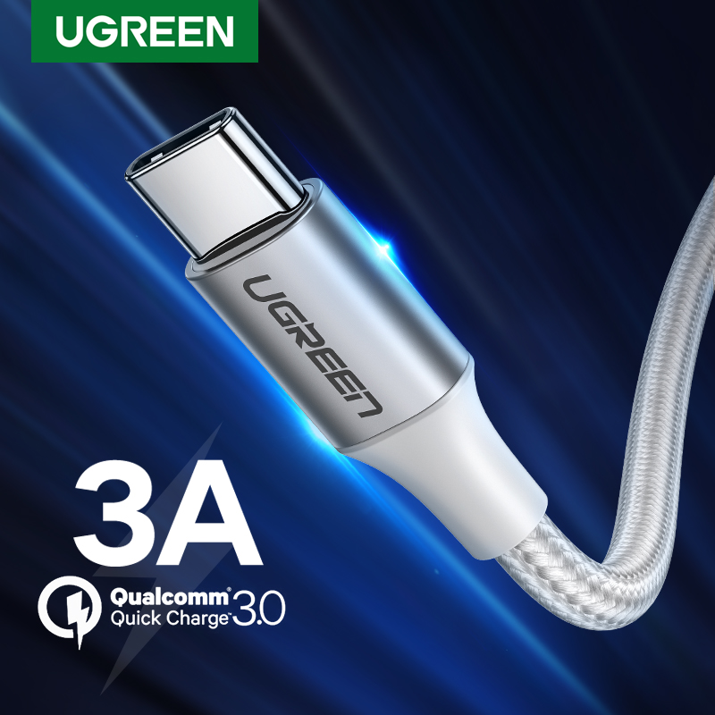 UGREEN 3A Type C Fast Charging Nylon Braid Data Cable for Samsung mobile phone