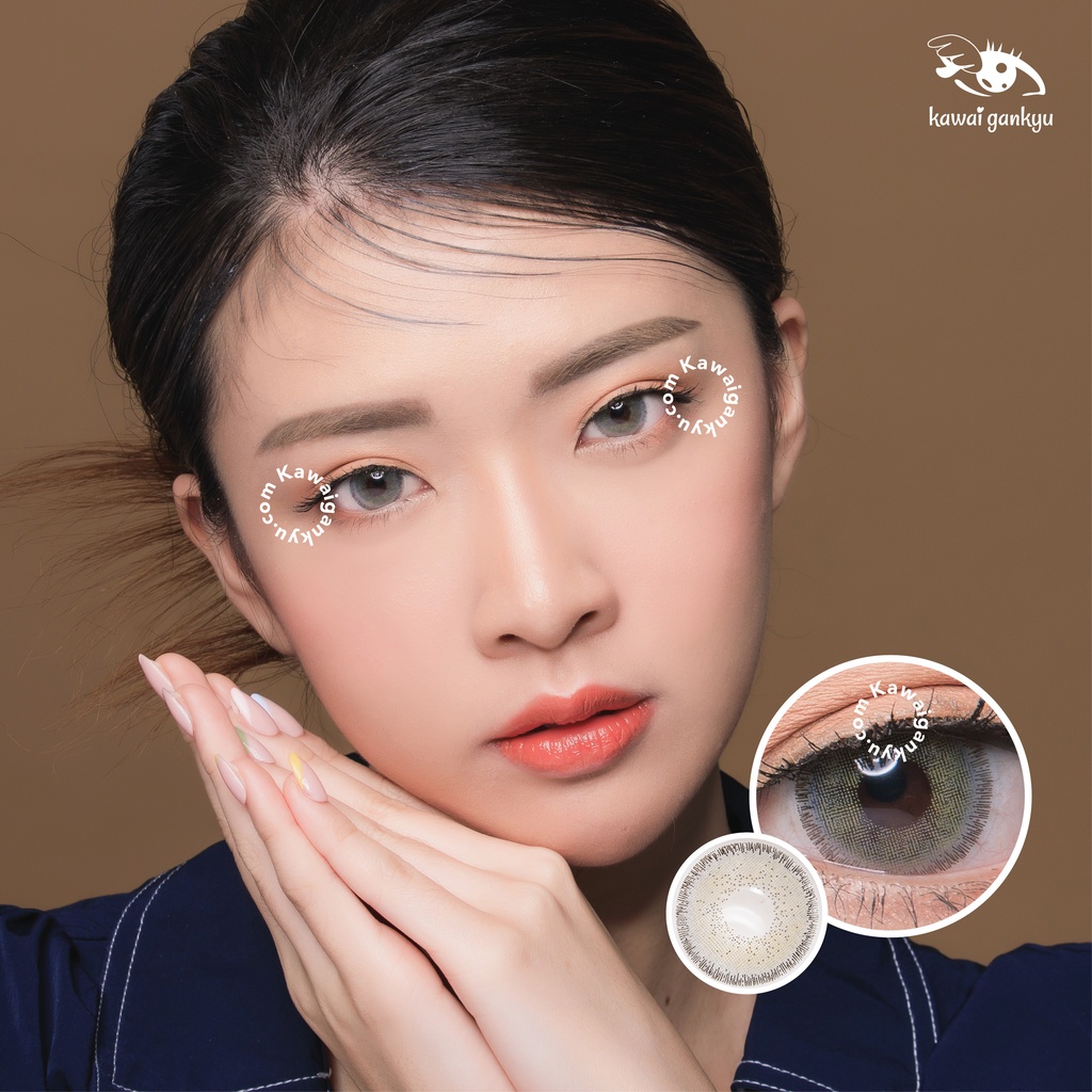 Kawai Gankyu PO Softlens Silinder : Princess Toric KV-3 Gray (2botol)