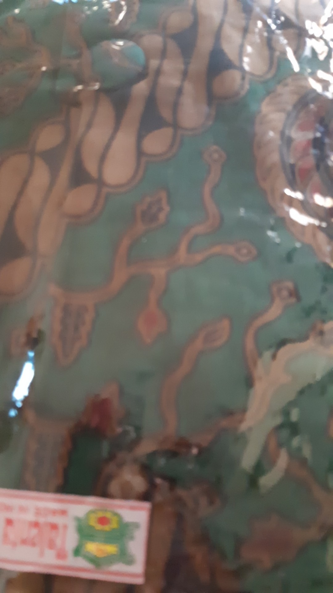 Tey-17 Batik Wanita Asj Sa Hrb026 Kenongo Kemeja Tosca Pendek