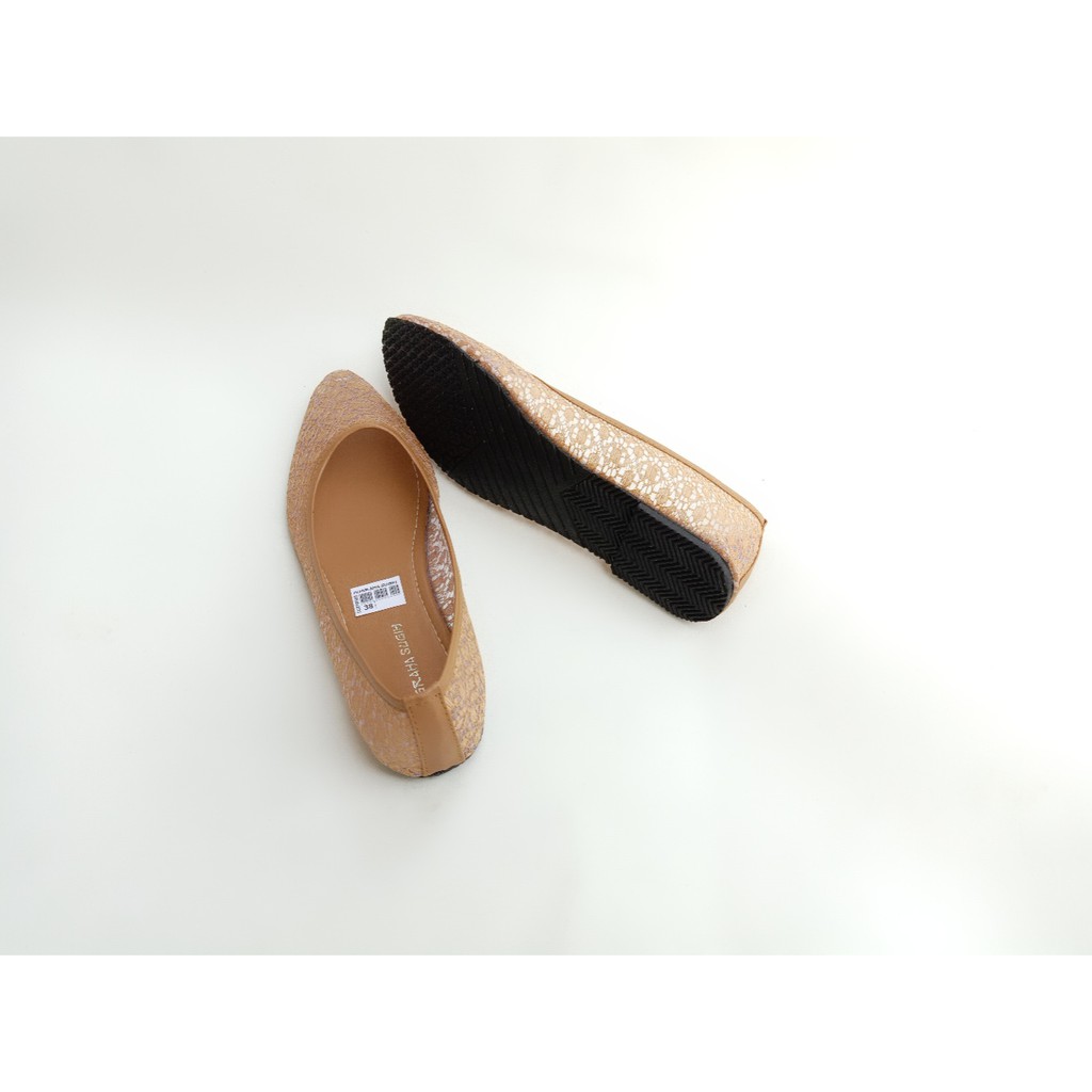 Sepatu Wanita Flat Shoes Nagita Sol Karet Terbaru B13